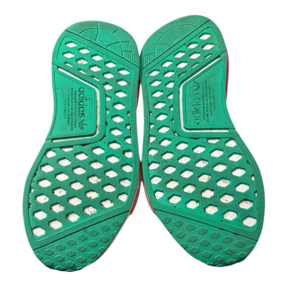 Adidas NMD_R1 NMD R1 White Magenta Green Women's Running Shoes Sneakers 8 - Picture 6 of 6